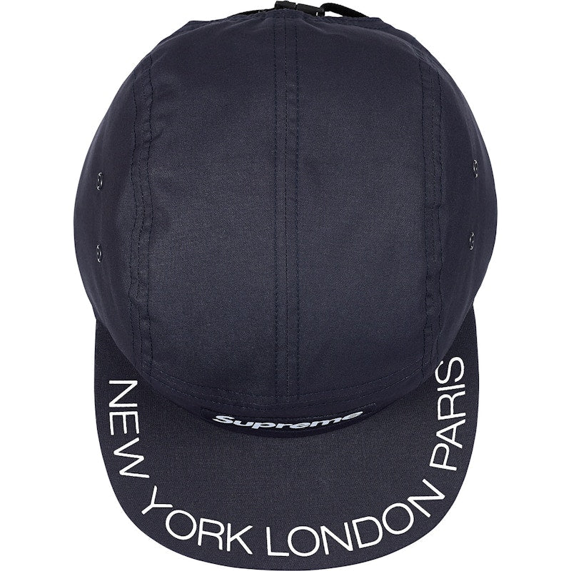 Supreme Visor Print Camp Cap Navy