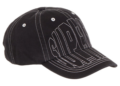 Supreme Visor Stitch 6-Panel Black