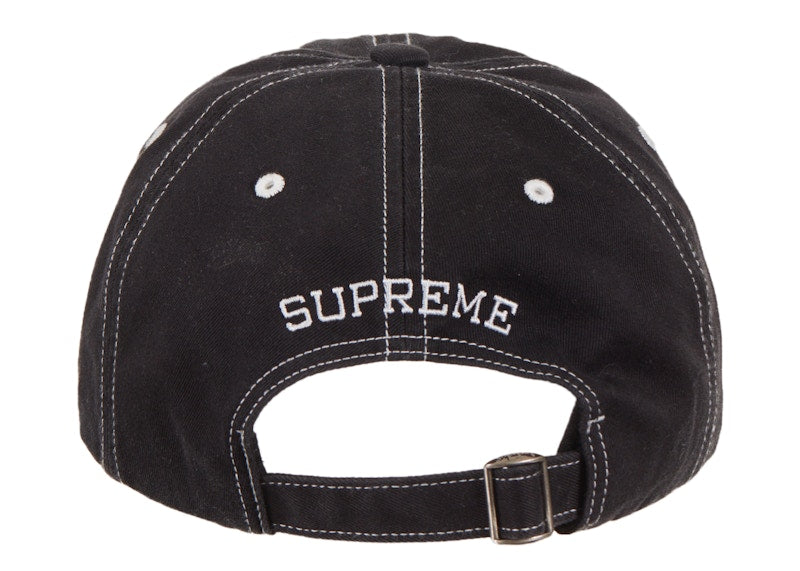 Supreme Visor Stitch 6-Panel Black