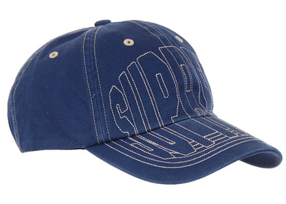 Supreme Visor Stitch 6-Panel Light Navy