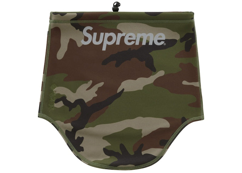 Supreme WINDSTOPPER Neck Gaiter (FW23) Woodland Camo