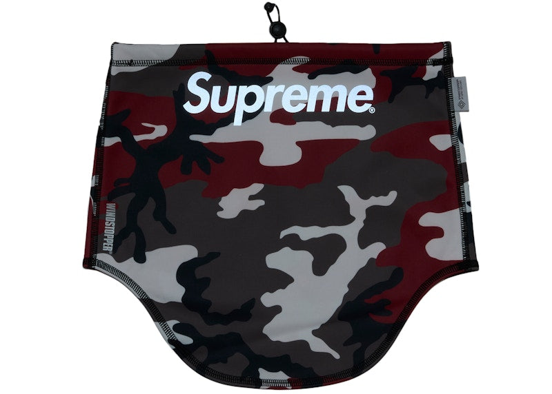 Supreme WINDSTOPPER Neck Gaiter (FW25) Red Camo