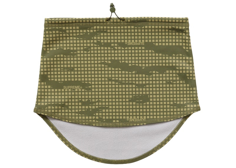 Supreme WINDSTOPPER Neck Gaiter Olive Grid Camo