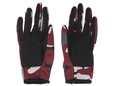 Supreme WINDSTOPPER Zip Gloves (FW25) Red Camo