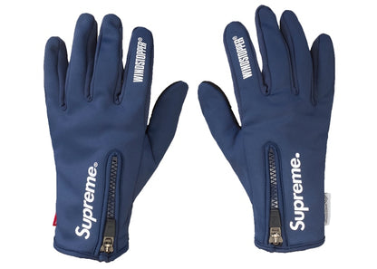 Supreme WINDSTOPPER Zip Gloves Navy