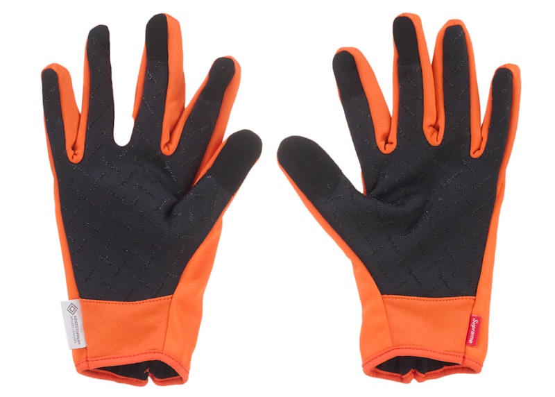 Supreme WINDSTOPPER Zip Gloves Orange