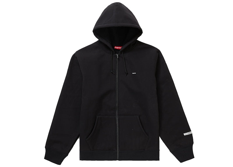 Supreme WINDSTOPPER Zip Up Hooded Sweatshirt (FW19) Black