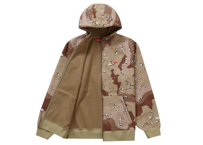Supreme WINDSTOPPER Zip Up Hooded Sweatshirt (FW22) Chocolate Chip Camo