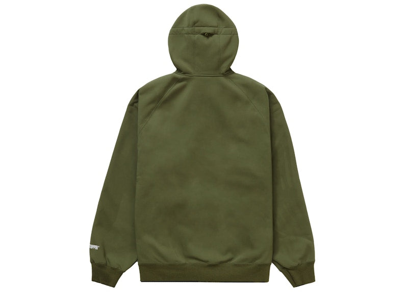Supreme WINDSTOPPER Zip Up Hooded Sweatshirt (FW22) Dark Olive