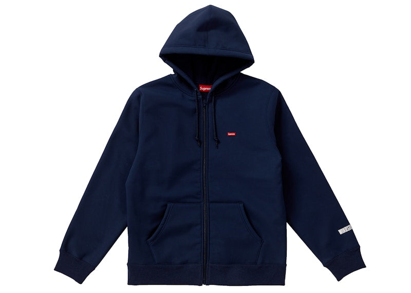Supreme WINDSTOPPER Zip Up Hooded Sweatshirt Navy