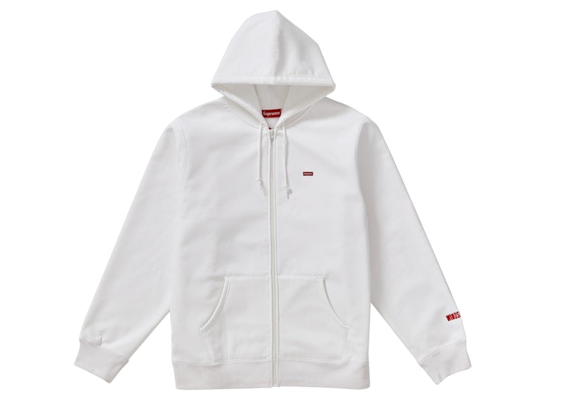 Supreme WINDSTOPPER Zip Up Hooded Sweatshirt White