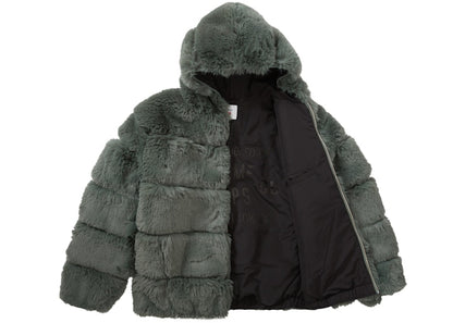 Supreme WTAPS Faux Fur Hooded Jacket Green