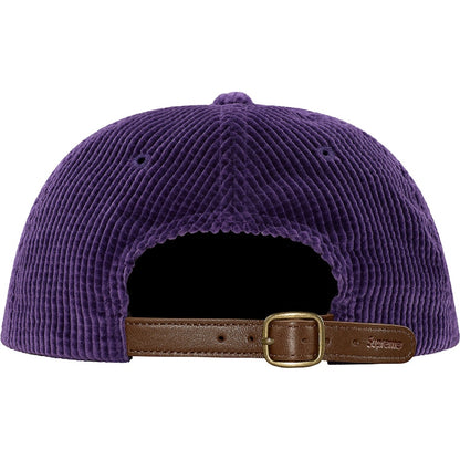 Supreme Waffle Cord Classic Logo 6-Panel Purple