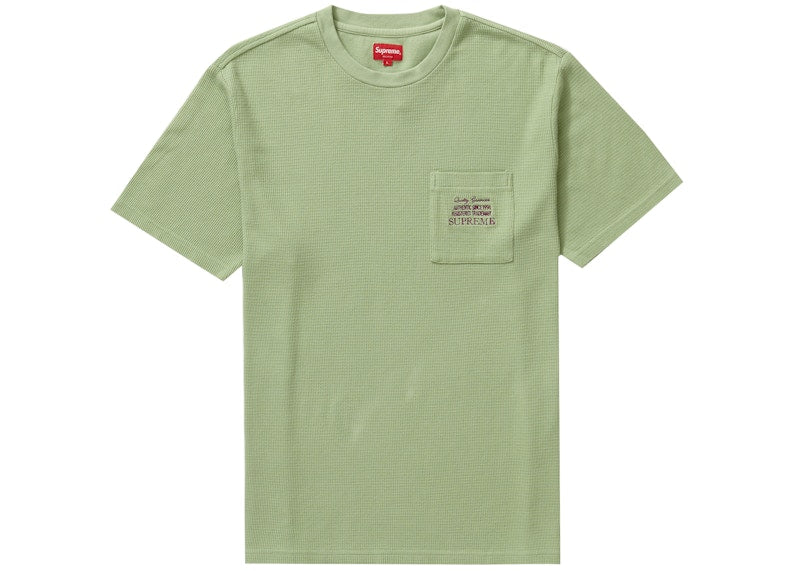 Supreme Waffle Pocket Tee Sage