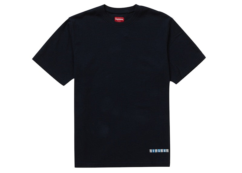 Supreme Waffle S/S Top Navy