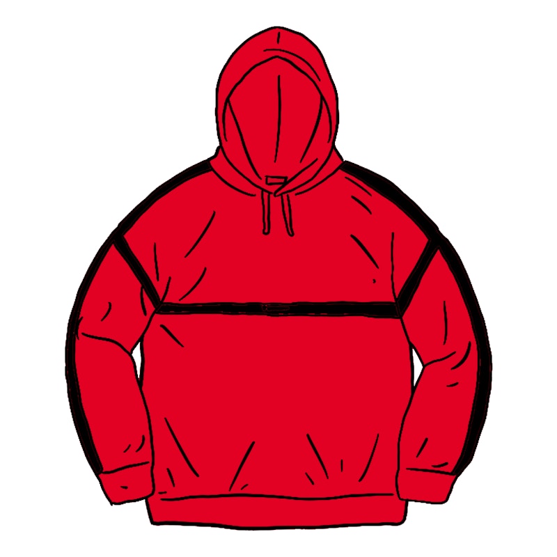Supreme Warm Up Hooded Sweatshirt Red