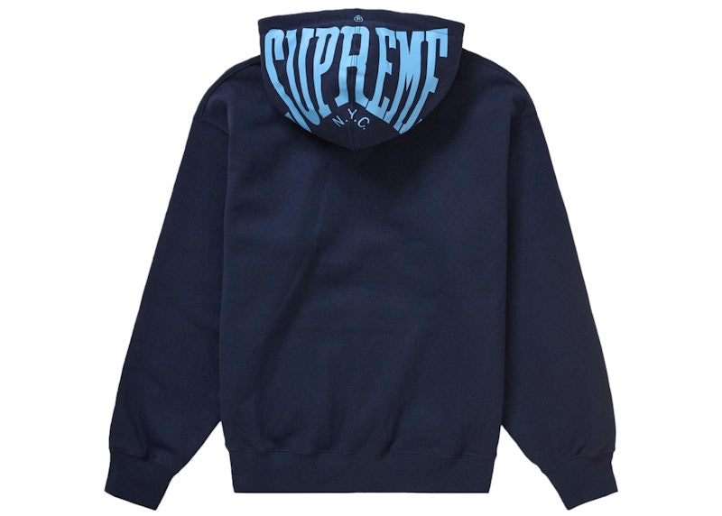 Supreme Warm Up Hooded Sweatshirt (SS24) Navy