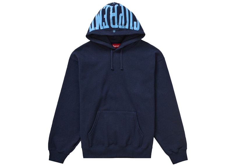 Supreme Warm Up Hooded Sweatshirt (SS24) Navy