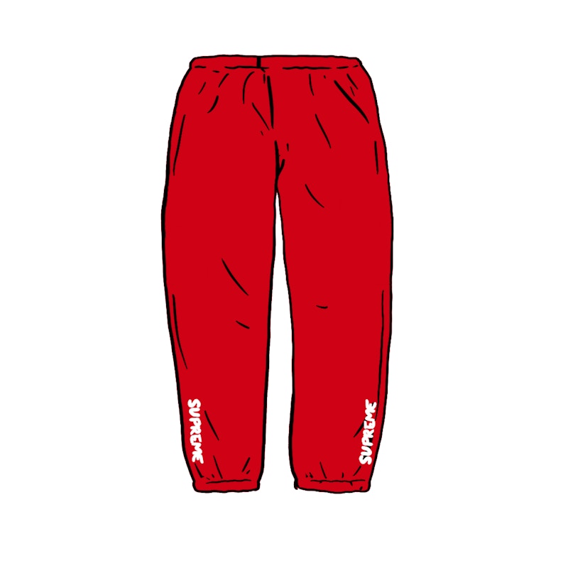 Supreme Warm Up Pant Red