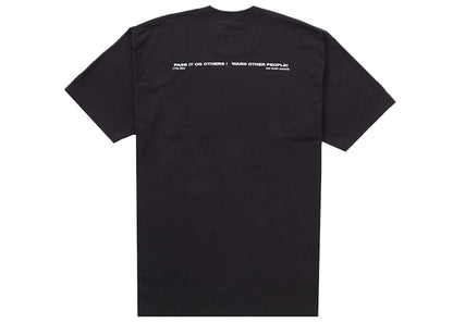 Supreme Warning Tee Black