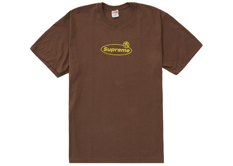 Supreme Warning Tee Brown