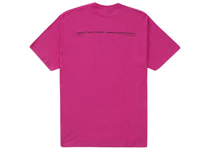 Supreme Warning Tee Magenta