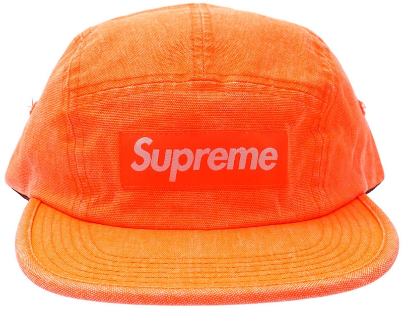 Supreme Washed Canvas Camp Cap Orange
