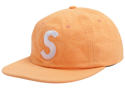 Supreme Washed Chambray S Logo 6-Panel Orange