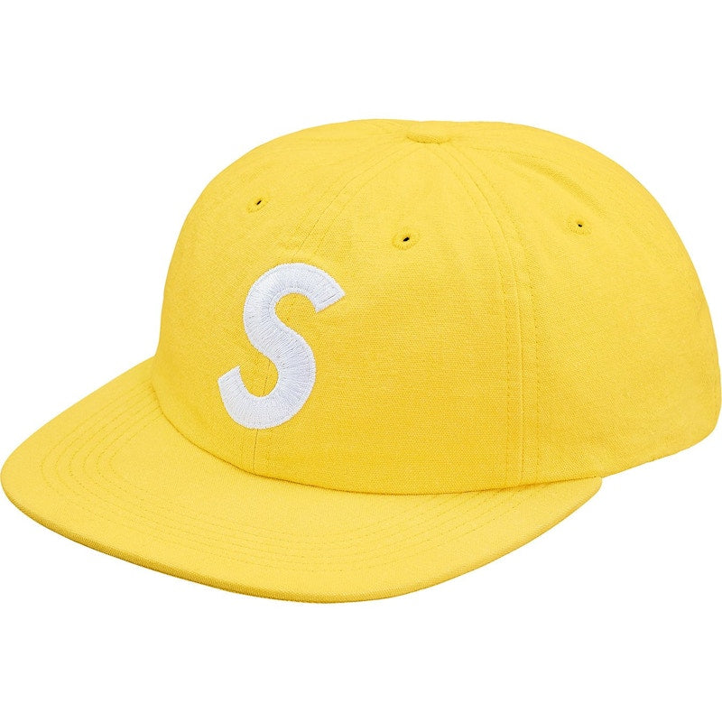 Supreme Washed Chambray S Logo 6-Panel Yellow