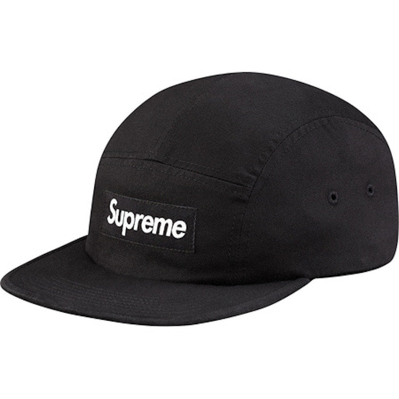 Supreme Washed Chino Twill Camp Cap Black