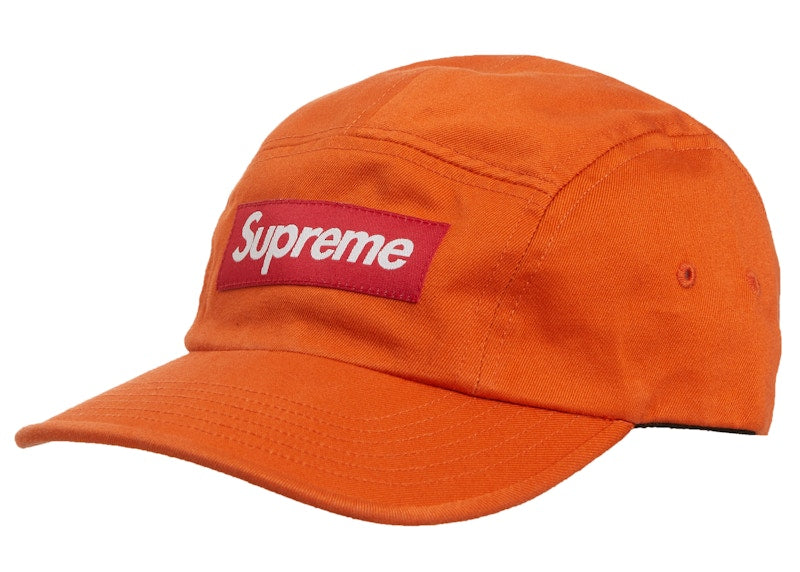 Supreme Washed Chino Twill Camp Cap (FW20) Burnt Orange
