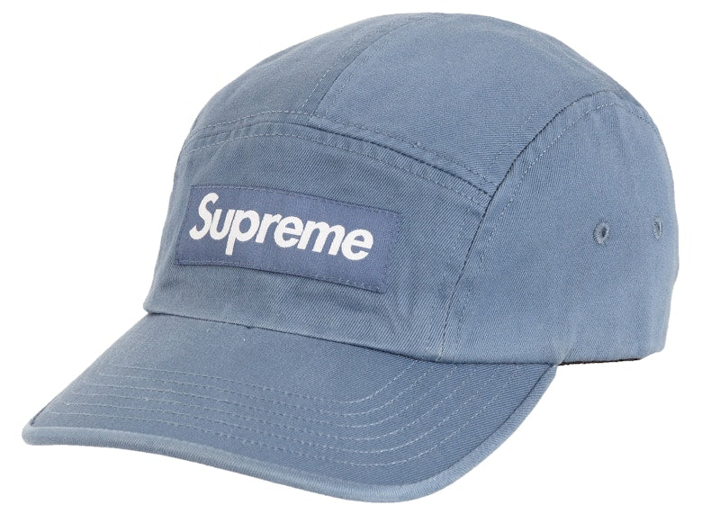 Supreme Washed Chino Twill Camp Cap (FW20) Slate