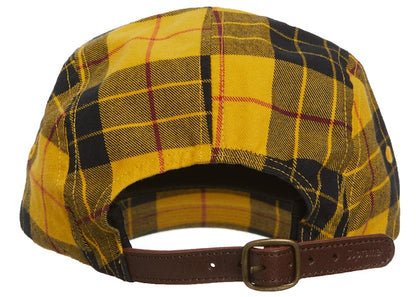 Supreme Washed Chino Twill Camp Cap (FW20) Yellow Tartan