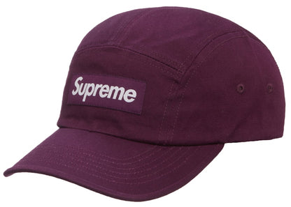 Supreme Washed Chino Twill Camp Cap (FW22) Dark Purple