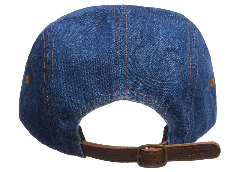 Supreme Washed Chino Twill Camp Cap (FW22) Denim