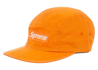 Supreme Washed Chino Twill Camp Cap (FW23) Light Orange