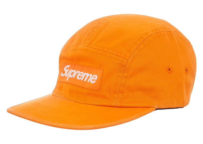 Supreme Washed Chino Twill Camp Cap (FW23) Light Orange