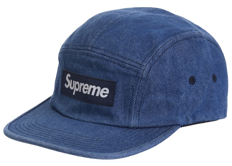 Supreme Washed Chino Twill Camp Cap (FW24) Denim