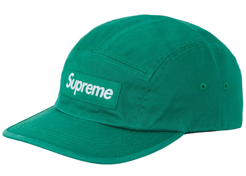 Supreme Washed Chino Twill Camp Cap (FW24) Green