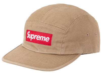 Supreme Washed Chino Twill Camp Cap (FW24) Tan