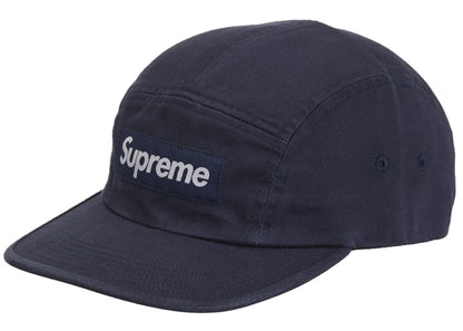 Supreme Washed Chino Twill Camp Cap (FW24) Navy