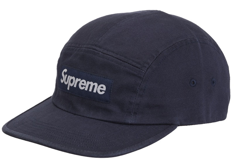 Supreme Washed Chino Twill Camp Cap (FW24) Navy