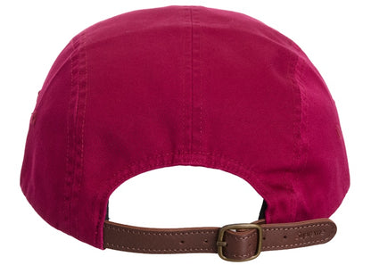 Supreme Washed Chino Twill Camp Cap (FW24) Cranberry