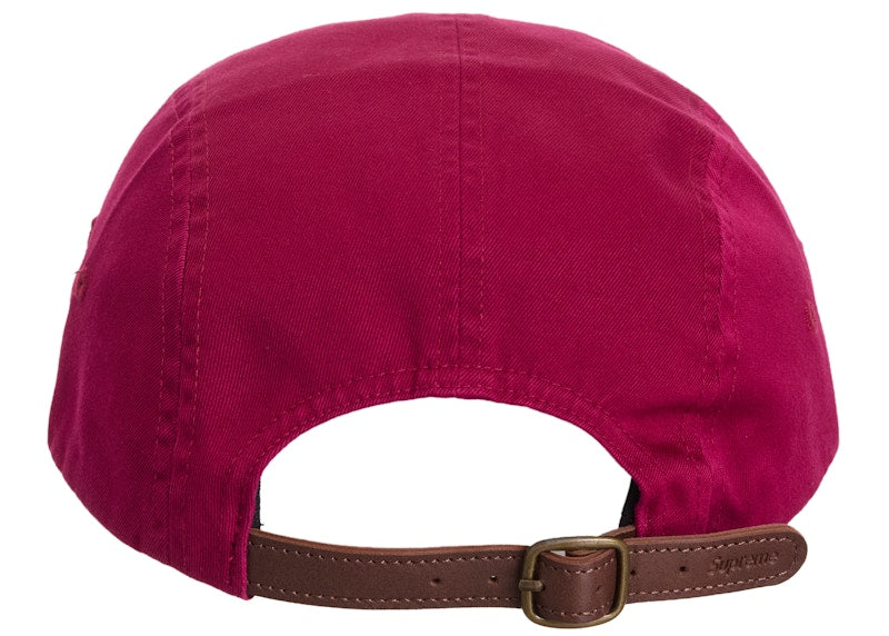 Supreme Washed Chino Twill Camp Cap (FW24) Cranberry
