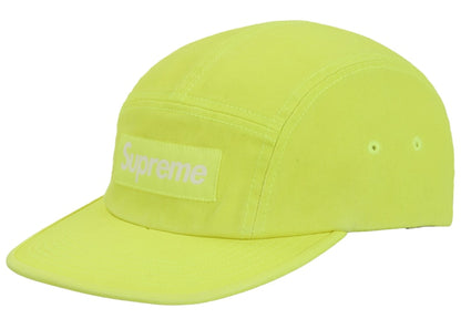 Supreme Washed Chino Twill Camp Cap (FW25) Fluorescent Green