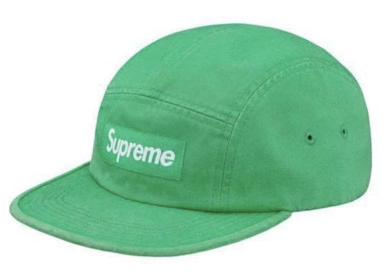 Supreme Washed Chino Twill Camp Cap (SS18) Light Kelly