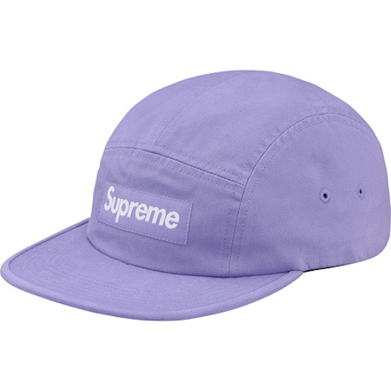 Supreme Washed Chino Twill Camp Cap (SS18) Light Purple