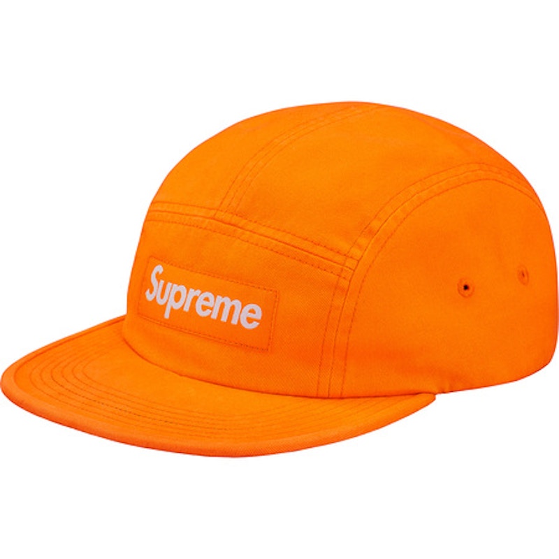 Supreme Washed Chino Twill Camp Cap (SS18) Light Orange