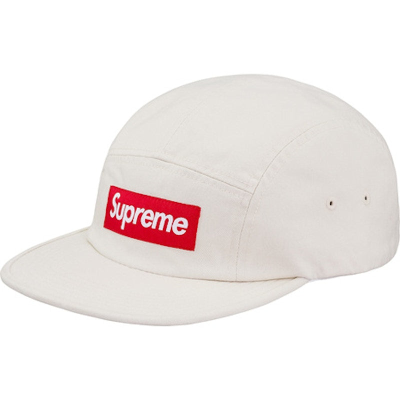 Supreme Washed Chino Twill Camp Cap (SS18) Stone