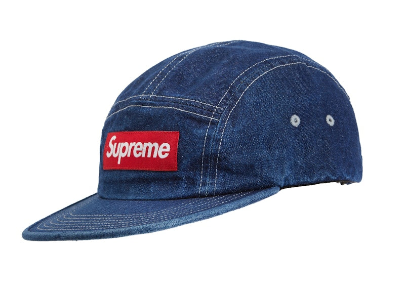 Supreme Washed Chino Twill Camp Cap (SS19) Denim